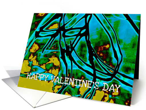 happy valentine green digital art card (891384)