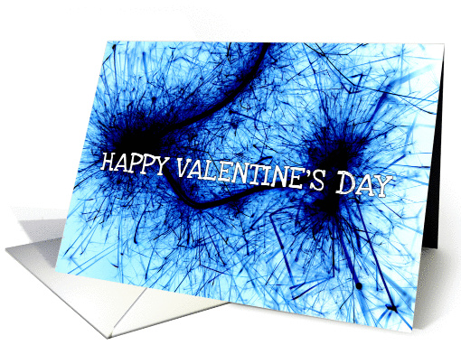 happy valentine blue digital art card (891386)