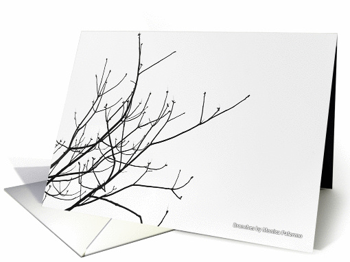 zen picture with branches card (916028)