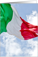 card with italian flag card