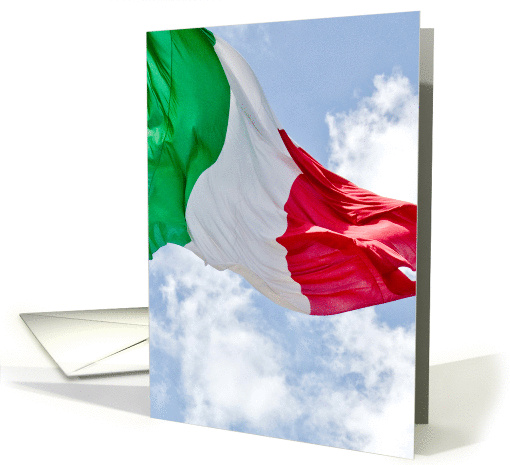 you're invited card with italian flag card (924276)