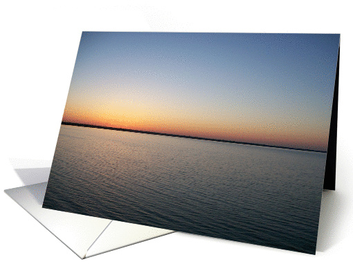 Sunset, encouragement card (127241)
