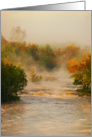 Blank Water Falls, Autumn, Morning Mist card