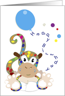 Baby monkey card