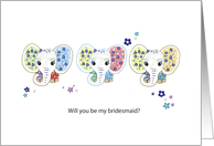will you be my bridesmaid? card