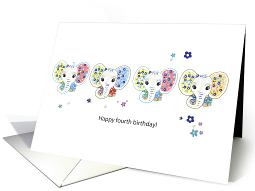 nelly fourth birthday card (157609)