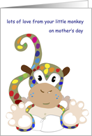 Your little monkey card