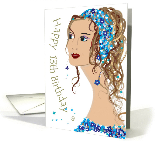 13th birthday card (159984)