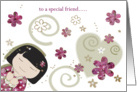 To a special friend card