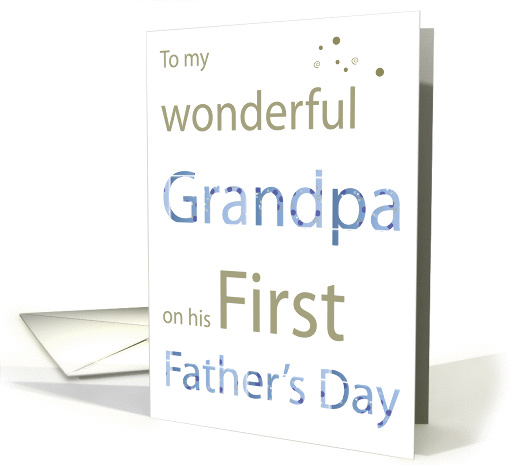 my wonderful grandpa first father's day card (185743)