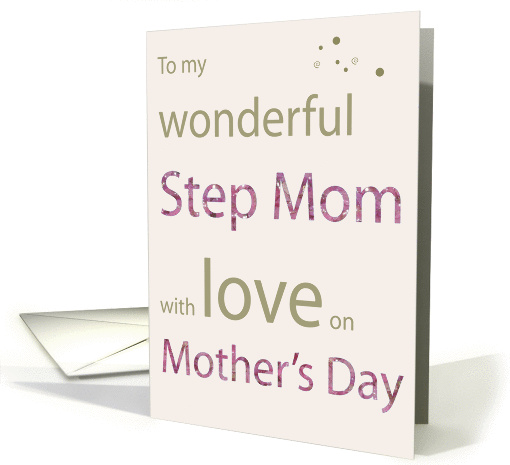 my wonderful step mom card (185757)