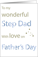 wonderful step dad card