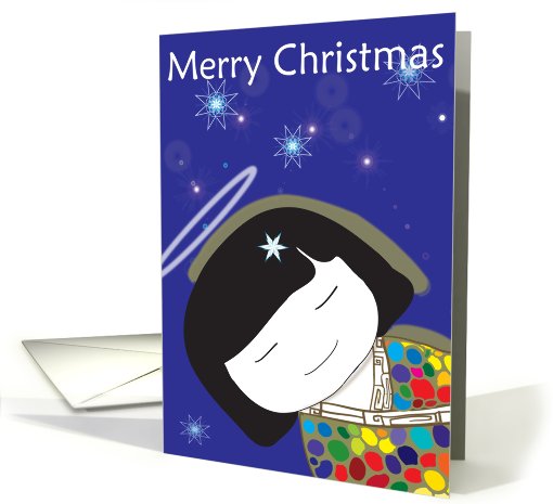 Christmas lady card (305306)