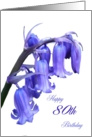 Bluebell 80th birthday card