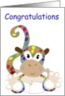 congratulations baby sydney monkey card