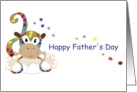 fathers day little monkey card