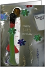 Happy 14th Birthday card