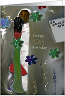 Happy 12th Birthday card