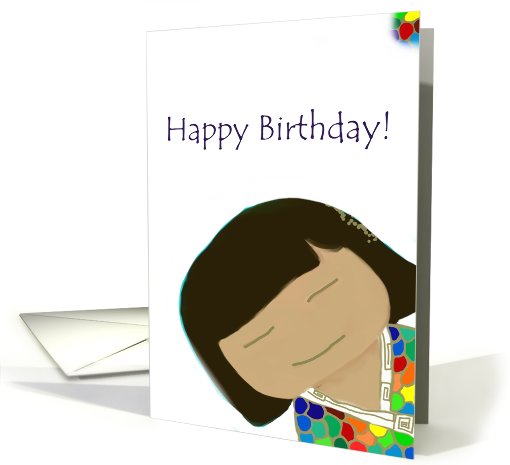 Birthday lady card (467924)
