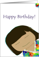 Birthday lady card