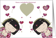 Christmas Girls card