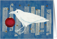 White Crow Holiday card