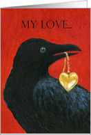 Crow with Locket