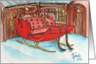 Holiday Sleigh card