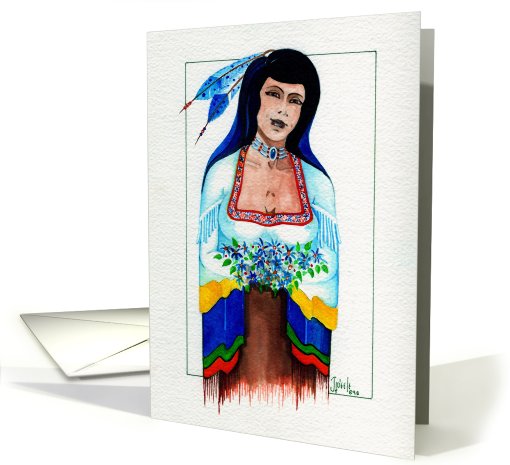 Native American: Spring Flowers card (548818)