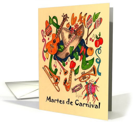 Martes de Carnival (Mardi Gras) card (550839)