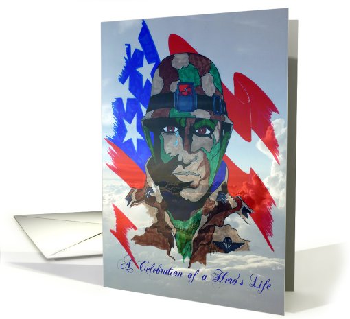 Celebration of a Hero's Life card (752988)