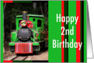 Train Happy 2nd Birthday card