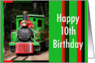 Train Happy 10th Birthday card