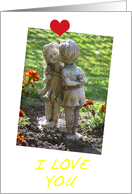 Lovers Kiss Valentine card