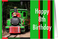 Train Happy 8th Birthday card