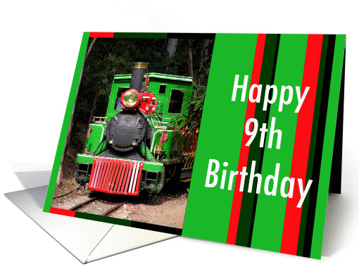 Train Happy 9th Birthday card (199722)