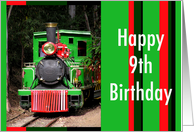 Train Happy 9th Birthday card
