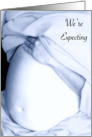 We’re Expecting a Baby Boy, Blue Belly Bulge card