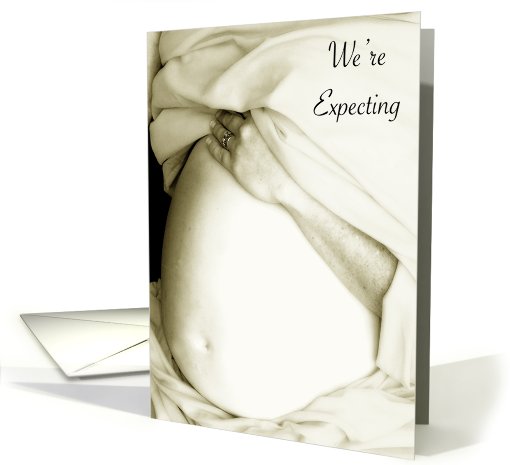 We're Expecting, Ivory Belly Bulge card (667026)