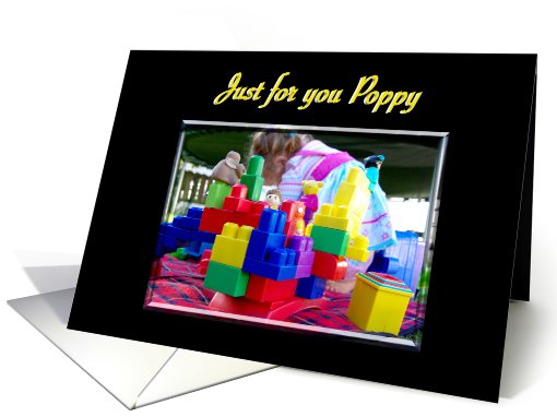 Poppy Just for You Look What I Built card (670532)