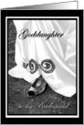 Goddaughter be my Bridesmaid Wedding Dress and Shoe card