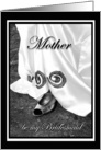 Mother be my Bridesmaid Wedding Dress and Shoe card