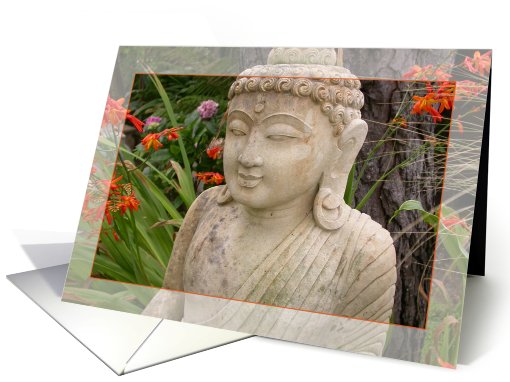 Garden Buddha card (135791)