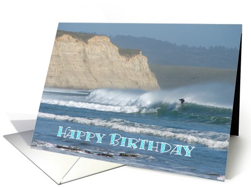 Happy Birthday - surfer card (194516)