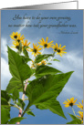 Sunflowers growing birthday card