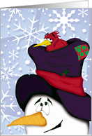 Christmas Snowman card