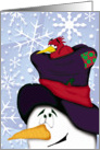 Christmas Snowman card