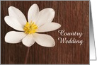 Country Wedding Save the Date, Rustic Wildflower, Custom Personalize card