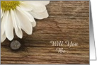 Will You Be My Bridesmaid,White Daisy and Barn Wood,Custom Personalize card