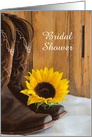 Bridal Shower Invitation,Yellow Country Sunflower,Custom Personalize card